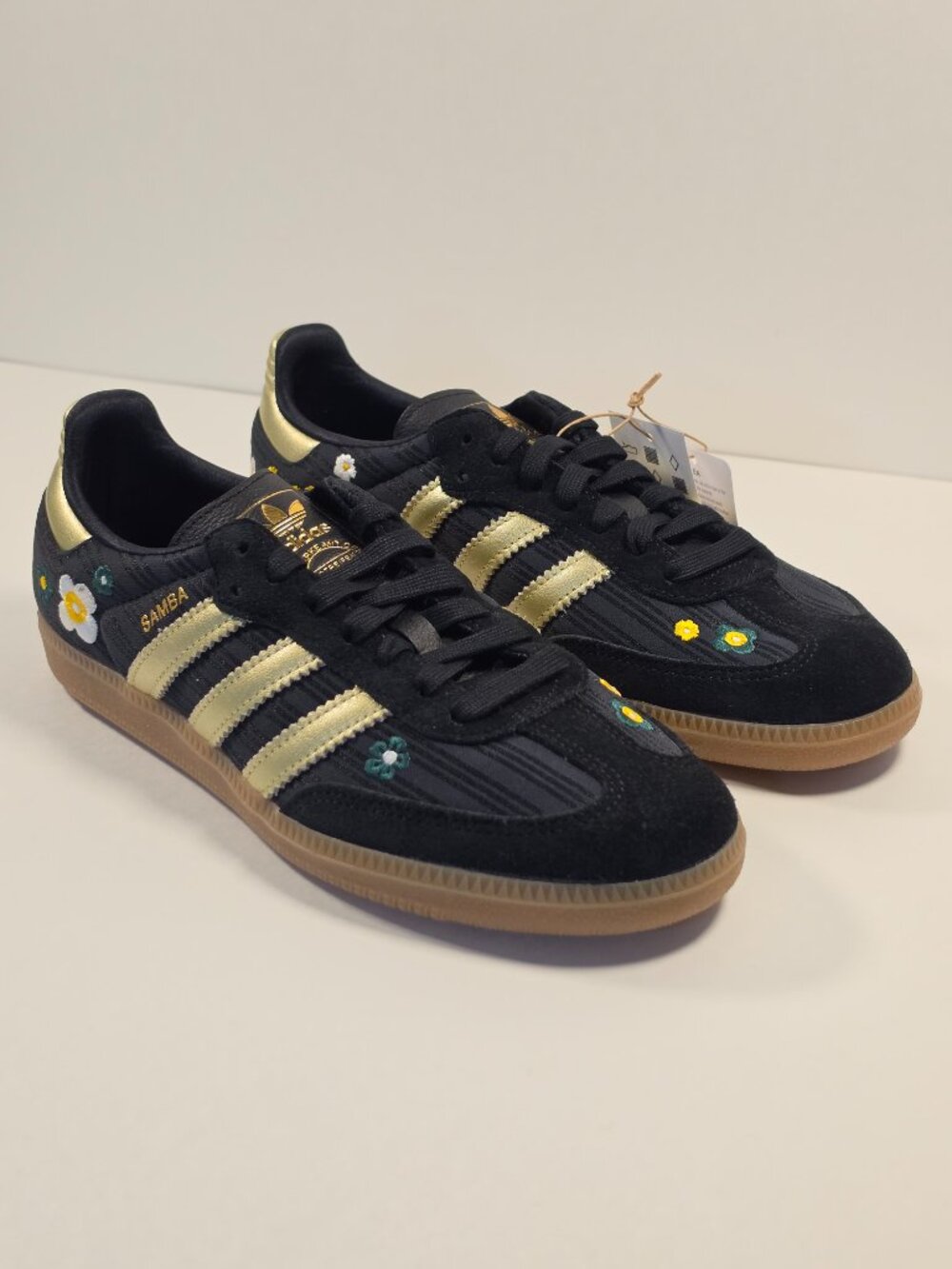 Adidas Samba OG x Liberty London Women’s 8 Black/Gold Floral – New in Box - Picture 3 of 8